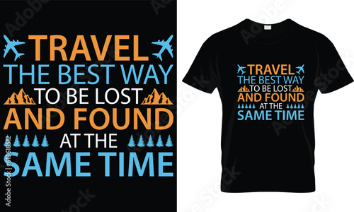 Travel t-shirt design vector.