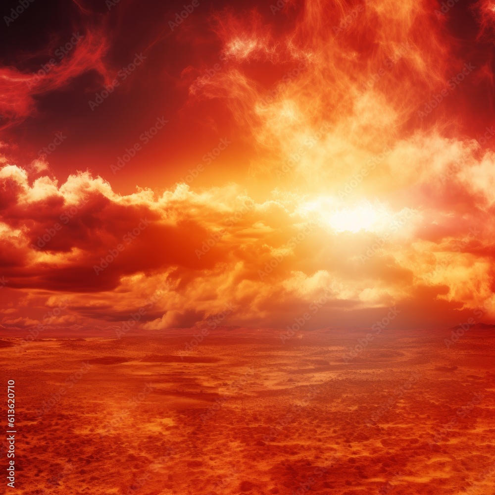 Fototapeta premium arid and dry landscape due to climate change