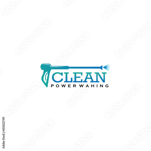 Illustration vector graphic of pressure power wash spray logo design template