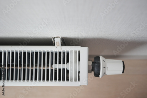 heating radiator under window in the room