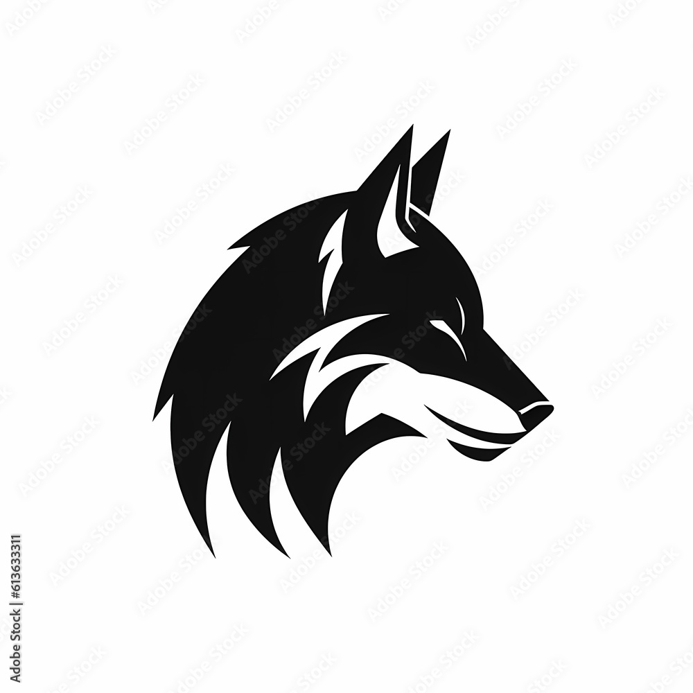 Fototapeta premium Wolf Logo. Generative AI