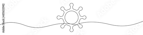 Ship's helm icon line continuous drawing vector. One line Ship's helm icon vector background. steering wheel icon. Continuous outline of a steering wheel icon.