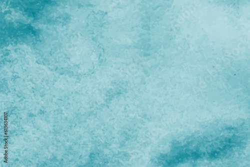 Abstract blue watercolor background. Water color paint brush paper texture. Vector pattern. Teal watercolour background. Blue art watercolor texture
