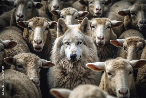 Fotografia To be a dog in sheep's clothing