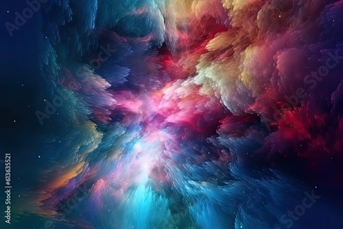 Outer Space Universe, Colorful Background