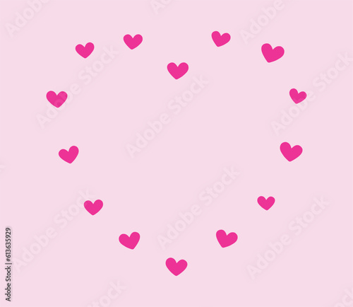 Hearts, love, romance, pink. Cute, sweet. Icon. illustration vector, symbol