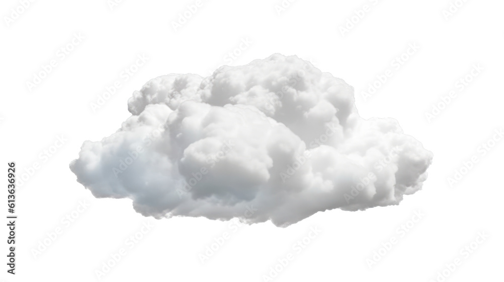 White clouds isolated on transparent background. Generative AI
White clouds isolated on transparent background. Generative AI
