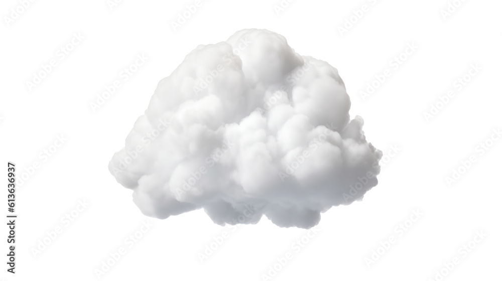 White clouds isolated on transparent background. Generative AI
White clouds isolated on transparent background. Generative AI