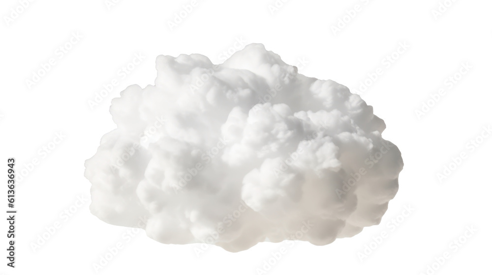 White clouds isolated on transparent background. Generative AI
White clouds isolated on transparent background. Generative AI