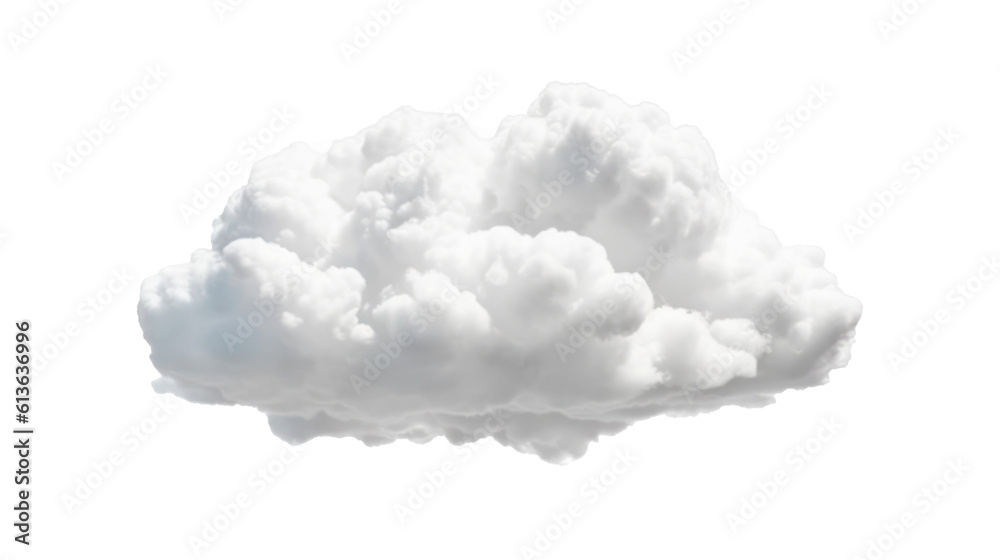 White clouds isolated on transparent background. Generative AI
White clouds isolated on transparent background. Generative AI
