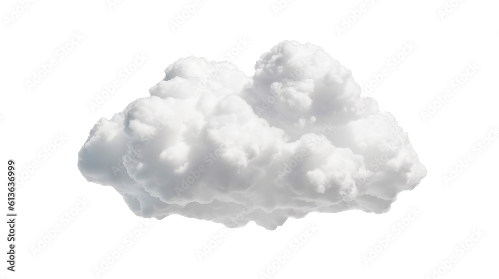 White clouds isolated on transparent background. Generative AI
White clouds isolated on transparent background. Generative AI