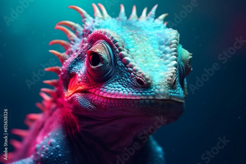 Colorful chameleon © Mahmoud