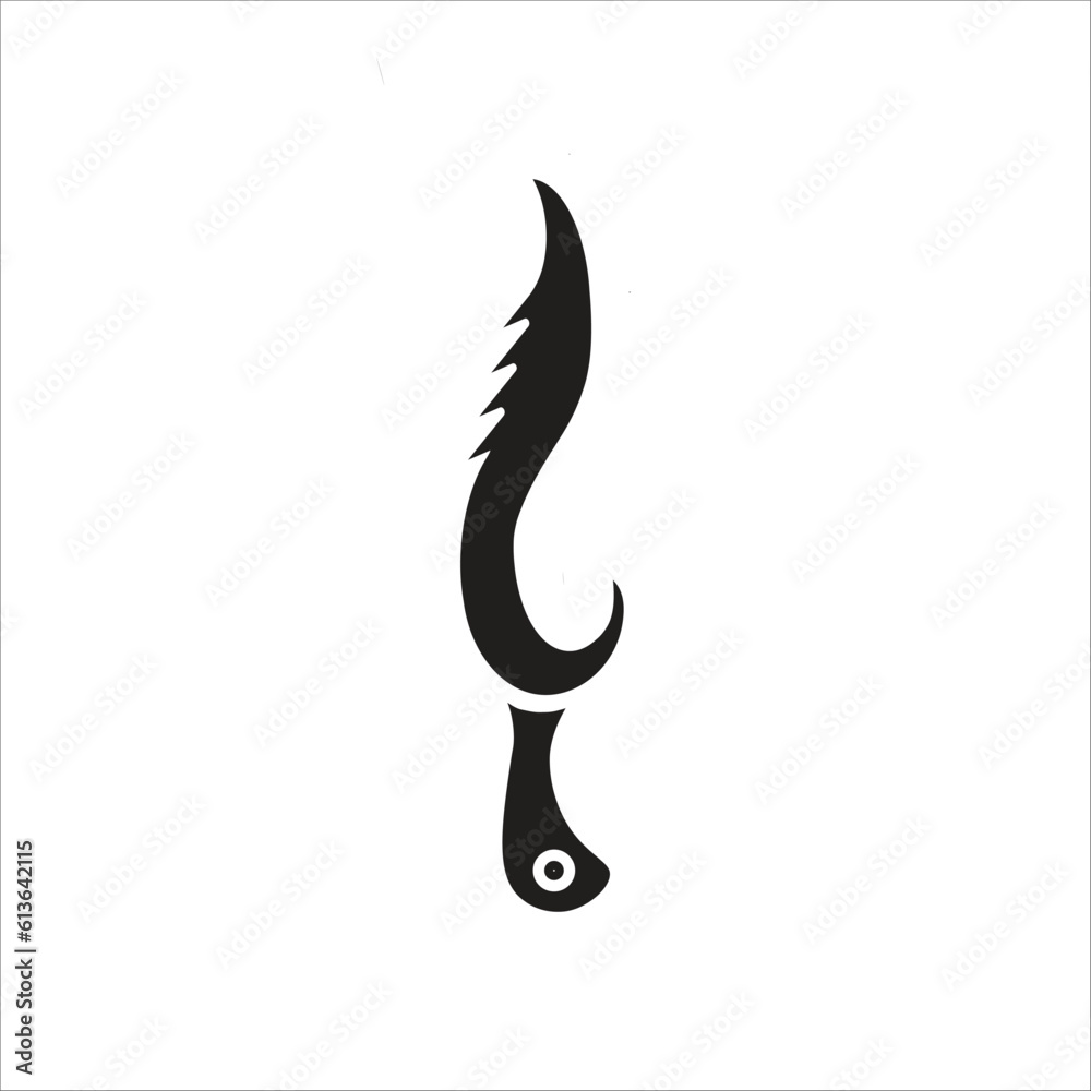 knife simple design art eps10 knife simple design art eps10