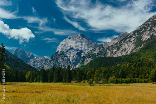 Picturesque Alps mountains landscape in summer  Austrian Alps  Tyrol