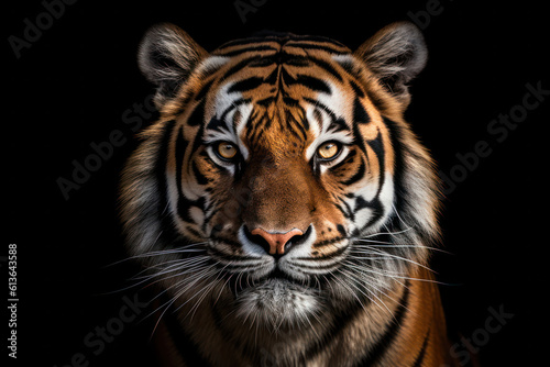 A close-up of a magnificent tiger, with piercing eyes and powerful presence, representing the beauty and strength of the animal kingdom © Matthias