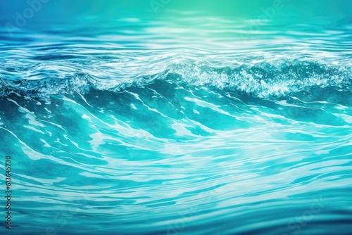 Background with gleaming blue water ripples. Generative AI