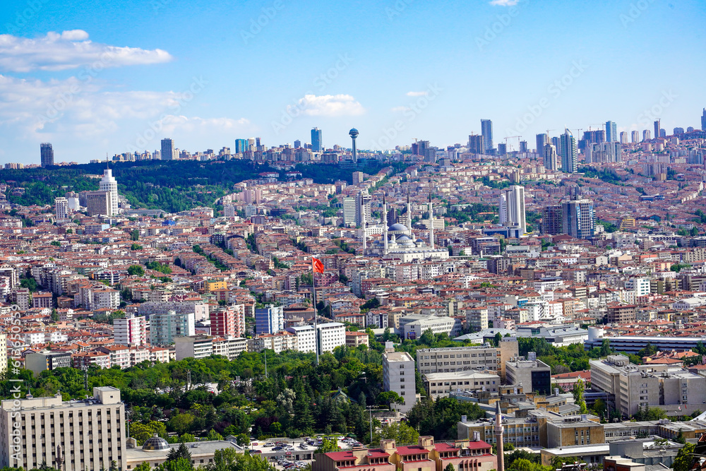 Ankara view from Ankara castle