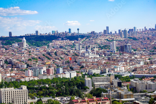 Ankara view from Ankara castle photo