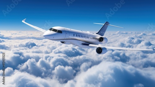 Luxury design private jet Generative AI