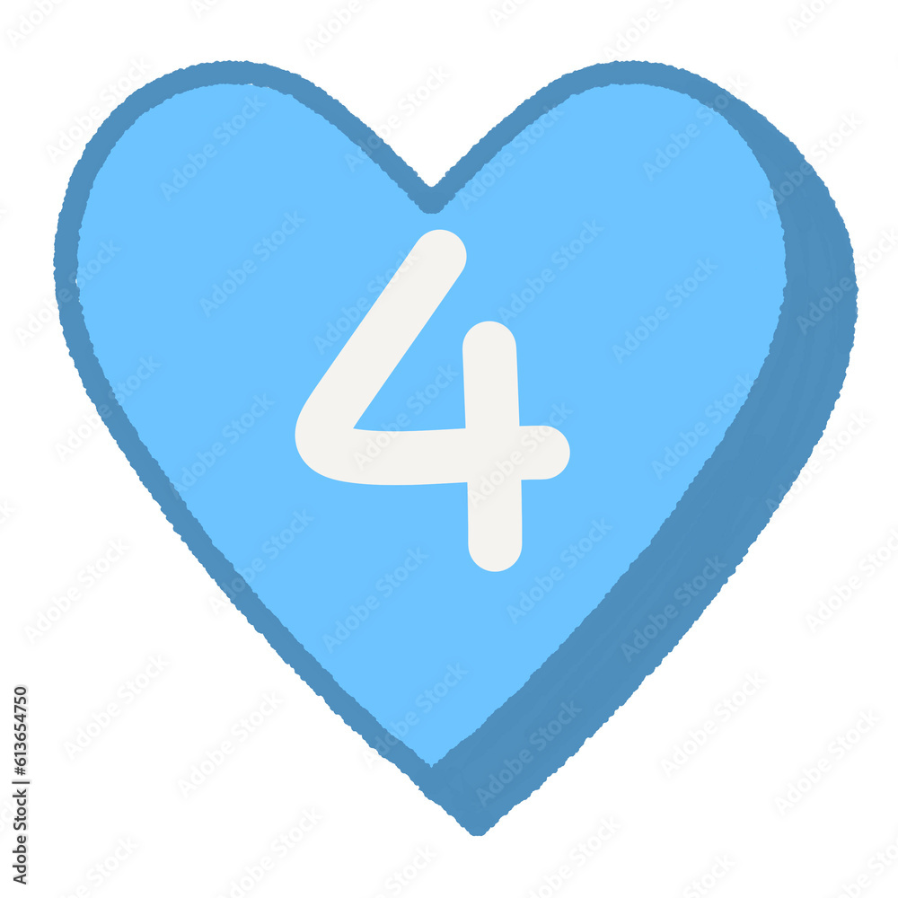 4 Blue Heart Alphabet 4 Blue Heart Alphabet