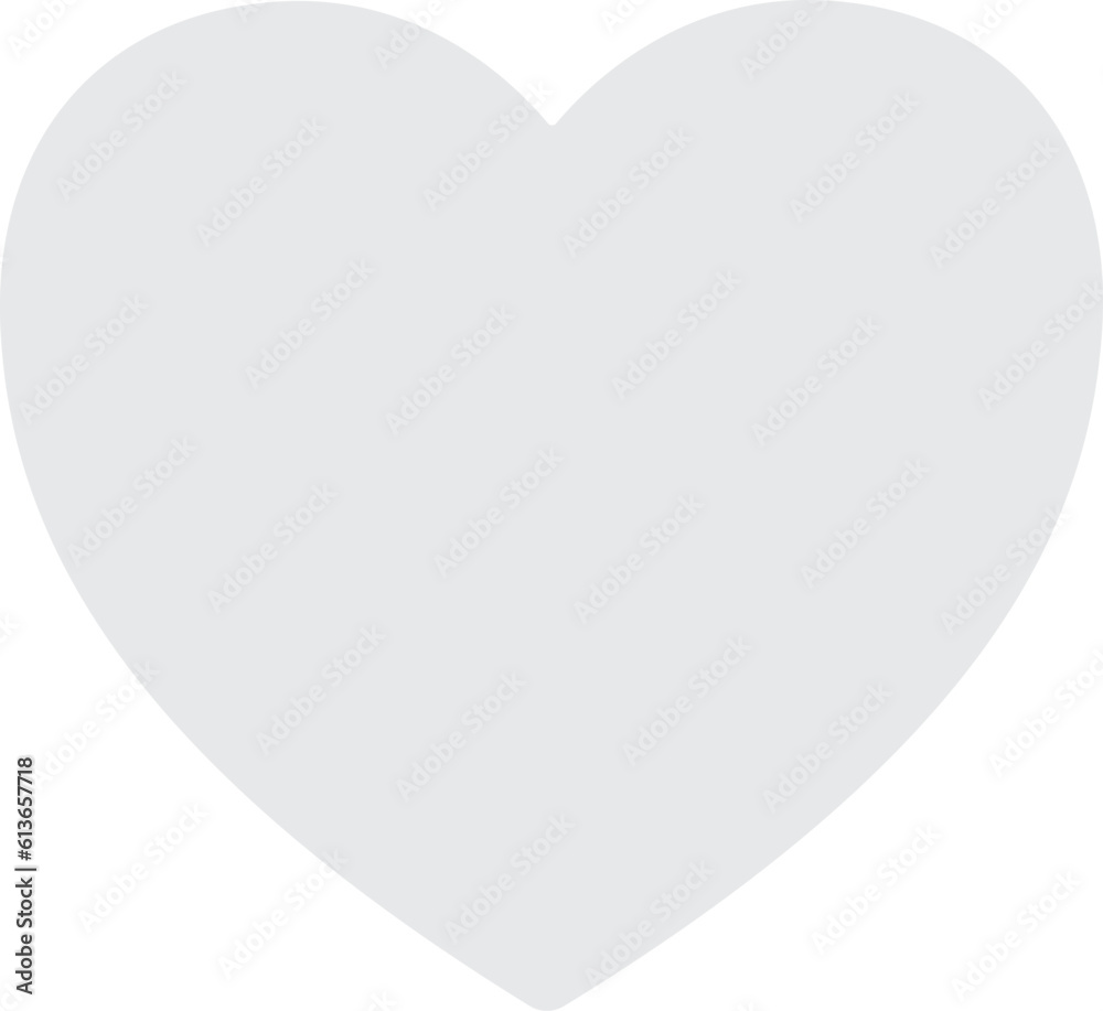 White Heart emoji vector icon. A classic White love heart emoji, used
