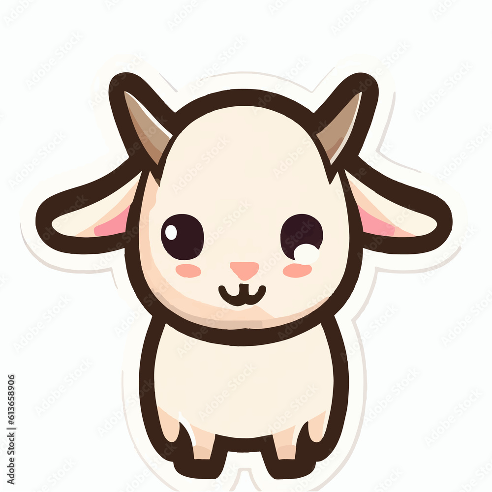 Fototapeta premium cute cartoon sheep