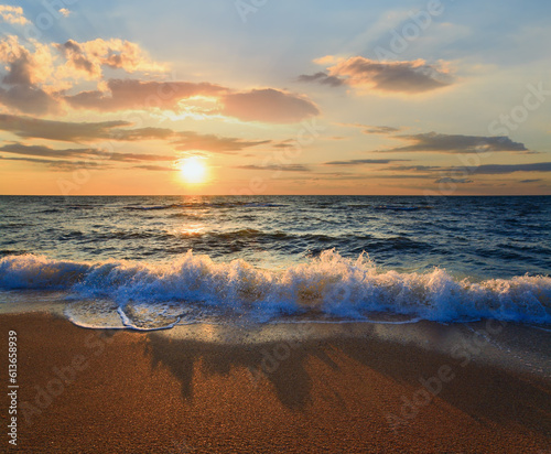 Sea sunset surf wave
