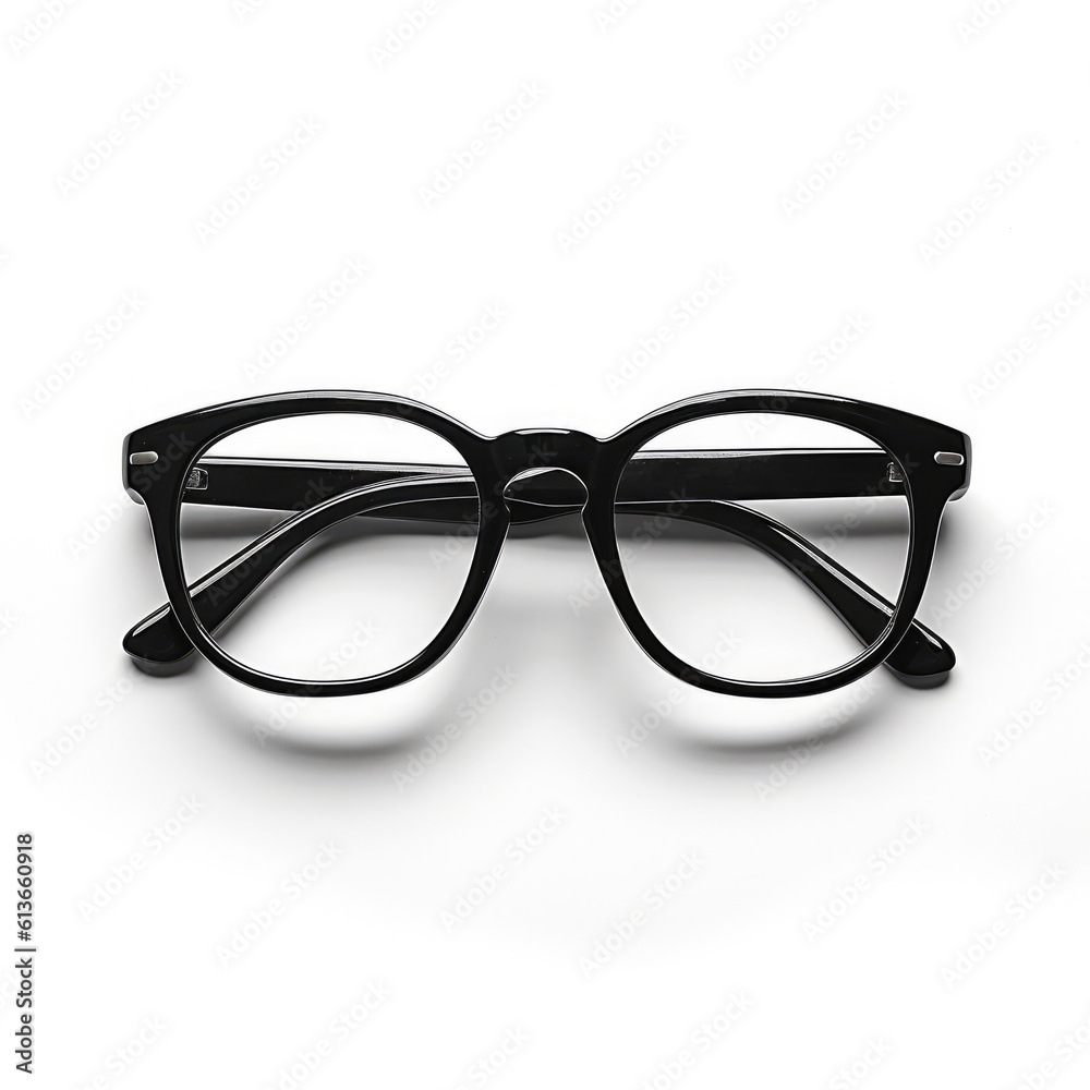 Trendy optical frame, Black eyeglass frame isolated on white background. Trendy optical frame, Black eyeglass frame isolated on white background.