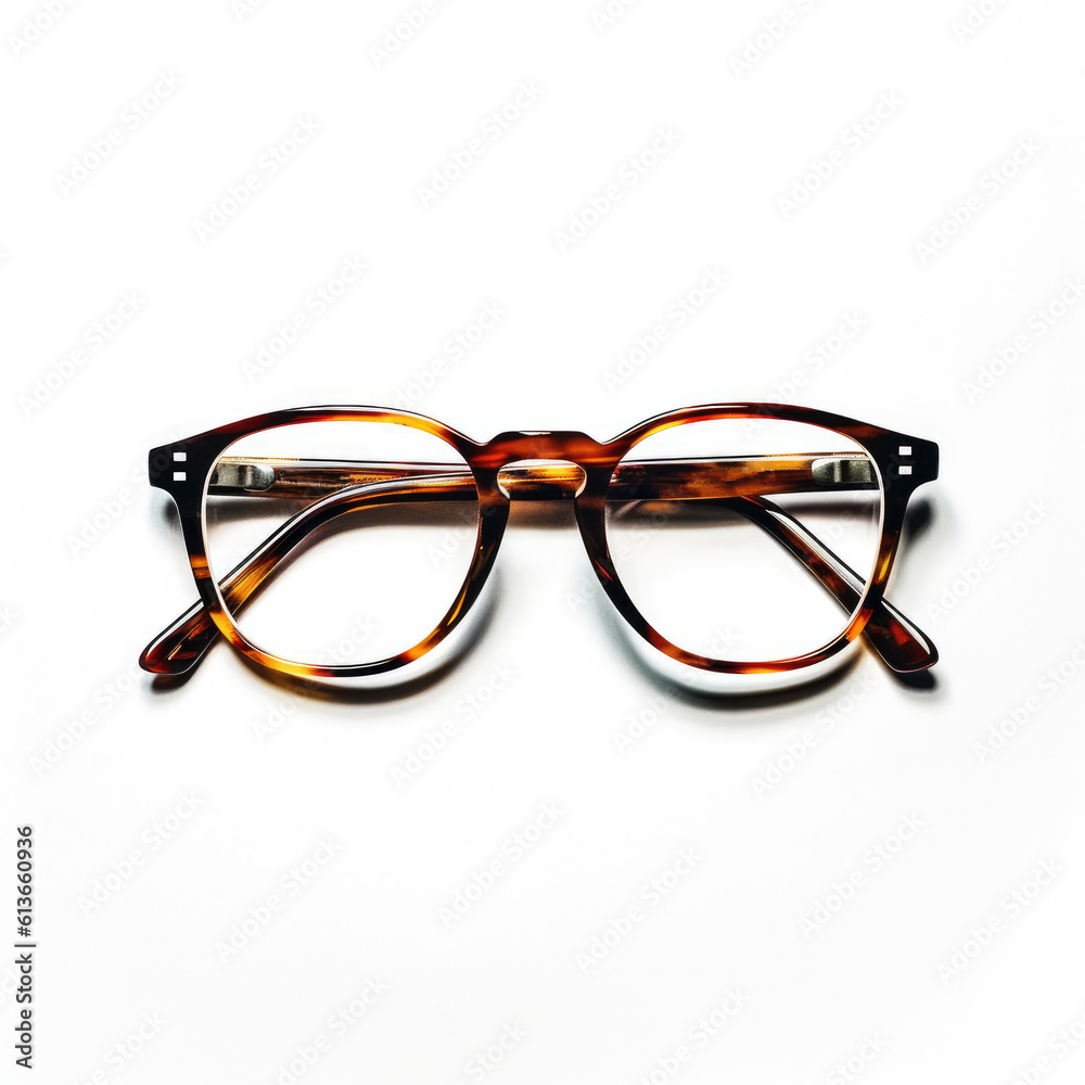 Plastic frame eyeglasses isolated on white background. Plastic frame eyeglasses isolated on white background.