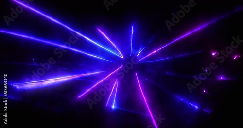 Wallpaper Mural Purple Laser Lights in a smokey black room. VJ elements Torontodigital.ca