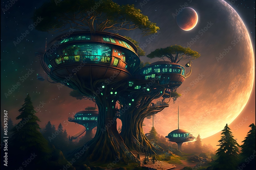 ultra futuristic Alien architecture, out-of-this-world designs ...