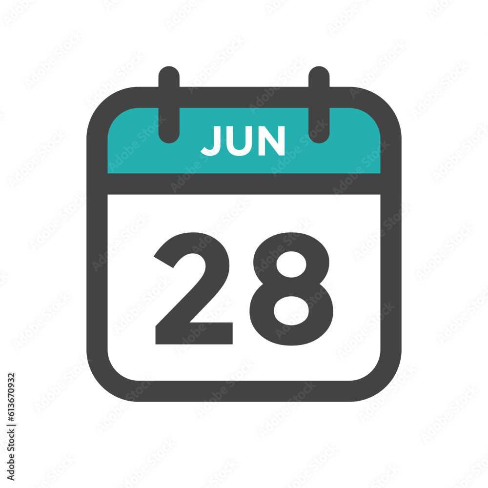 June 28 Calendar Day or Calender Date for Deadlines or Appointment June 28 Calendar Day or Calender Date for Deadlines or Appointment