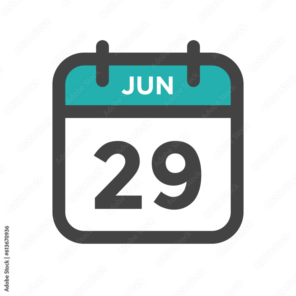 June 29 Calendar Day or Calender Date for Deadlines or Appointment June 29 Calendar Day or Calender Date for Deadlines or Appointment