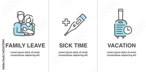 Paid Family Leave Benefits - PFL Benefits include sick time, paid time off, vacation benefits, death in the family, maternity, paternity leave, and other PTO