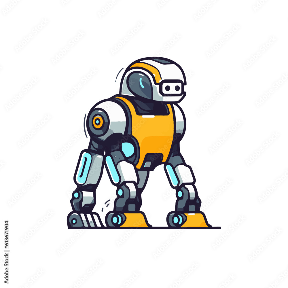 Robot dog, vector illustration. Robot dog, vector illustration.