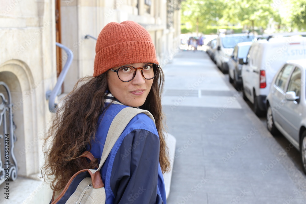 Fototapeta premium Beautiful young female student portrait