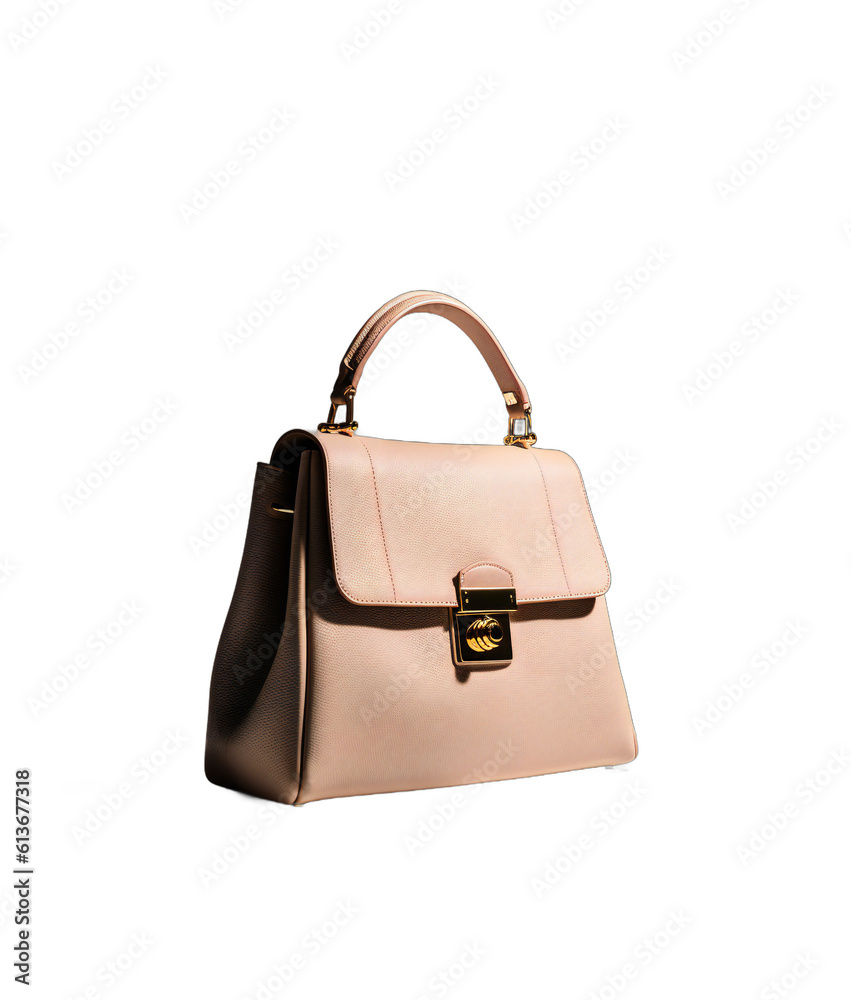 Clean and Crisp: A Full-Sized Bag on a Transparent Background. Generative AI Clean and Crisp: A Full-Sized Bag on a Transparent Background. Generative AI
