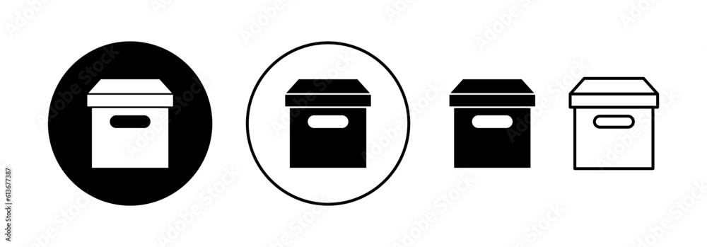 Box icon vector for web and mobile app. box sign and symbol, parcel, package Box icon vector for web and mobile app. box sign and symbol, parcel, package