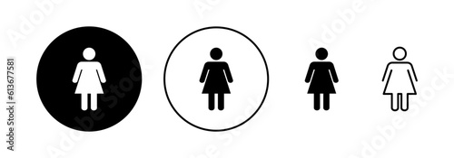 Female icon vector for web and mobile app. woman sign and symbol