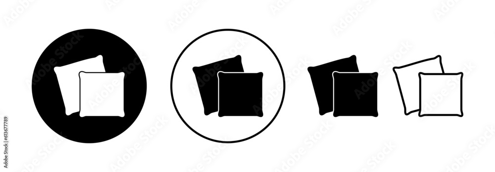 Pillow icon vector for web and mobile app. Pillow sign and symbol. Comfortable fluffy pillow Pillow icon vector for web and mobile app. Pillow sign and symbol. Comfortable fluffy pillow