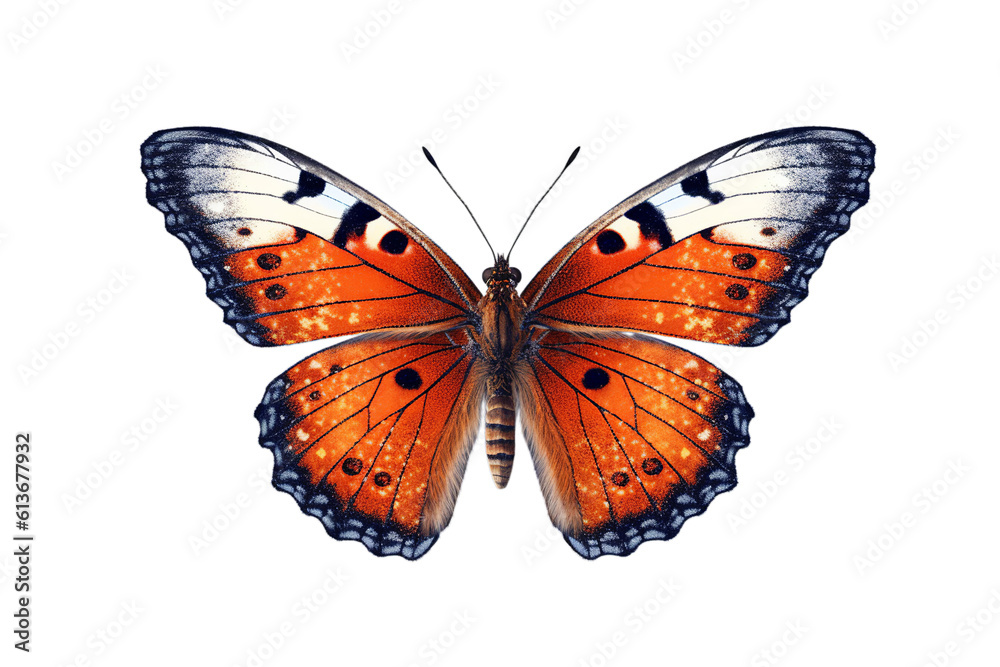 Butterfly on white background, isolated. 