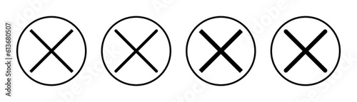 Free Download Close icon set illustration. Delete sign and symbol. cross sign - GFXLoad