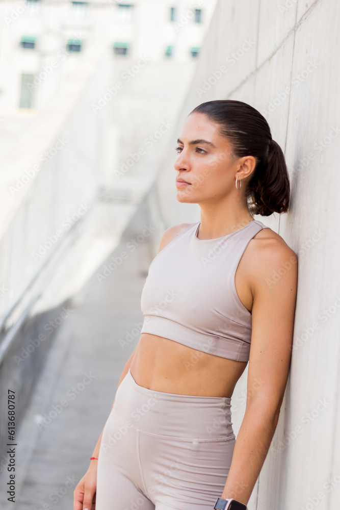 Young Caucasian female athlete Young Caucasian female athlete