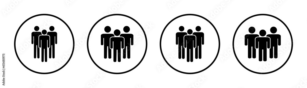 People icon set illustration. person sign and symbol. User Icon vector People icon set illustration. person sign and symbol. User Icon vector