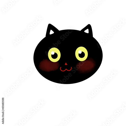 Face cat character 
