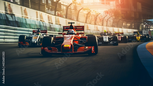 Unleashing Velocity: Formula 1 Cars Accelerating to Greatness © Tiago