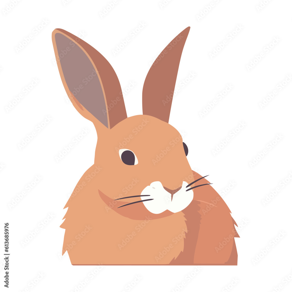 Fototapeta premium Fluffy yellow rabbit brings happiness and cheer