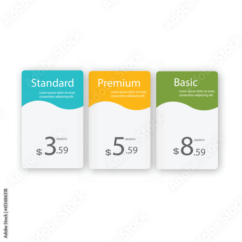 Modern web element, hosting. Vector