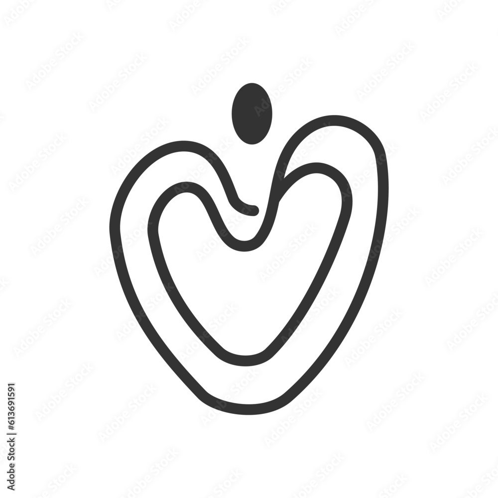 love logo template. Icon Illustration Brand Identity. Isolated and flat illustration. Vector graphic love logo template. Icon Illustration Brand Identity. Isolated and flat illustration. Vector graphic
