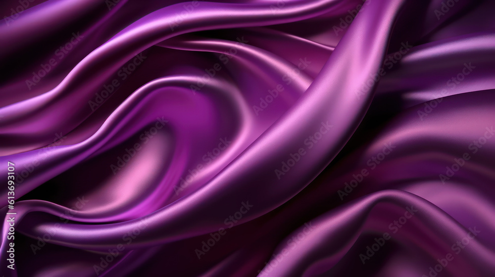 Abstract purple magenta background. Silk satin. AI generation Abstract purple magenta background. Silk satin. AI generation